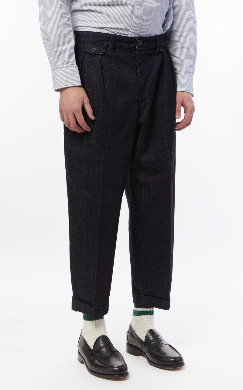 Beams Plus 2 Pleats Denim Indigo