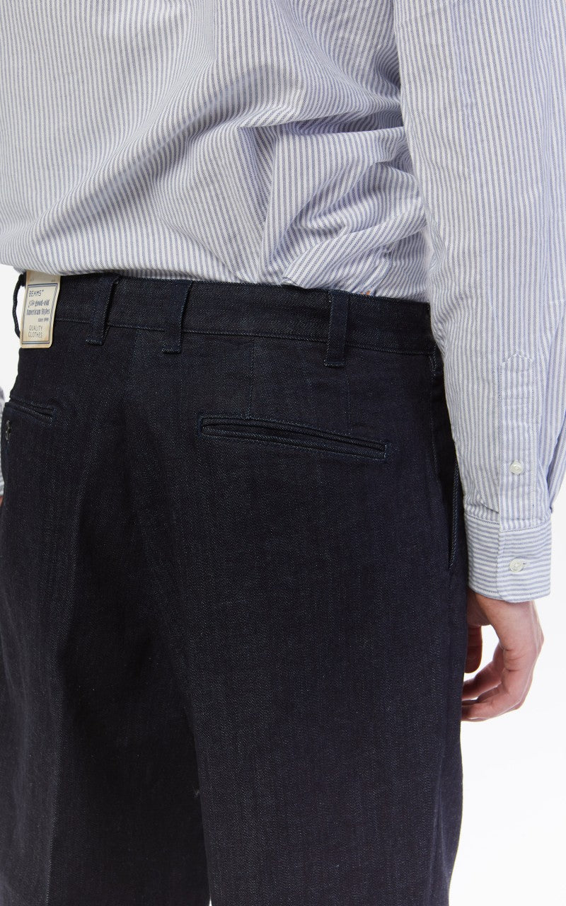 Beams Plus 2 Pleats Denim Indigo