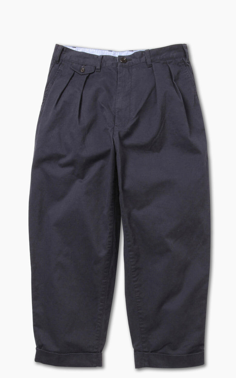 Beams Plus 2 Pleat Chino Trouser Dark Navy