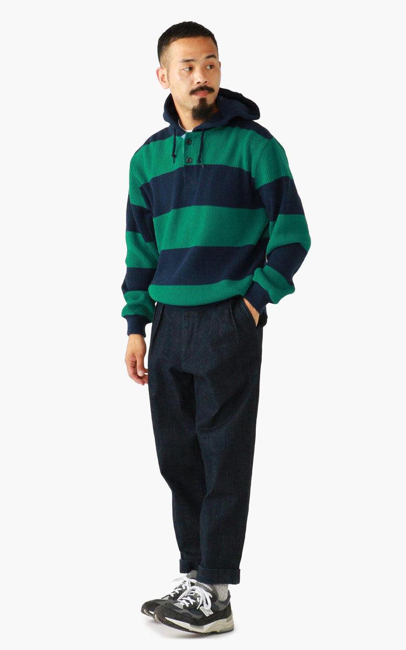 Beams Plus 2 Pleat Denim Trouser Indigo