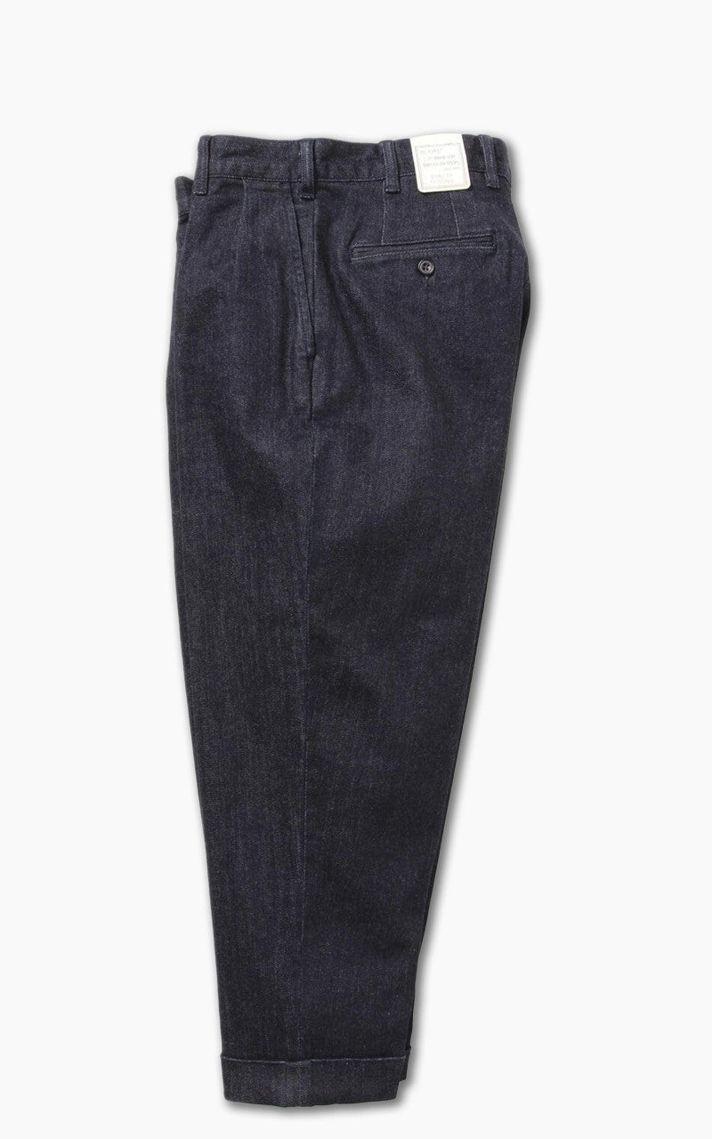 Beams Plus 2 Pleat Denim Trouser Indigo