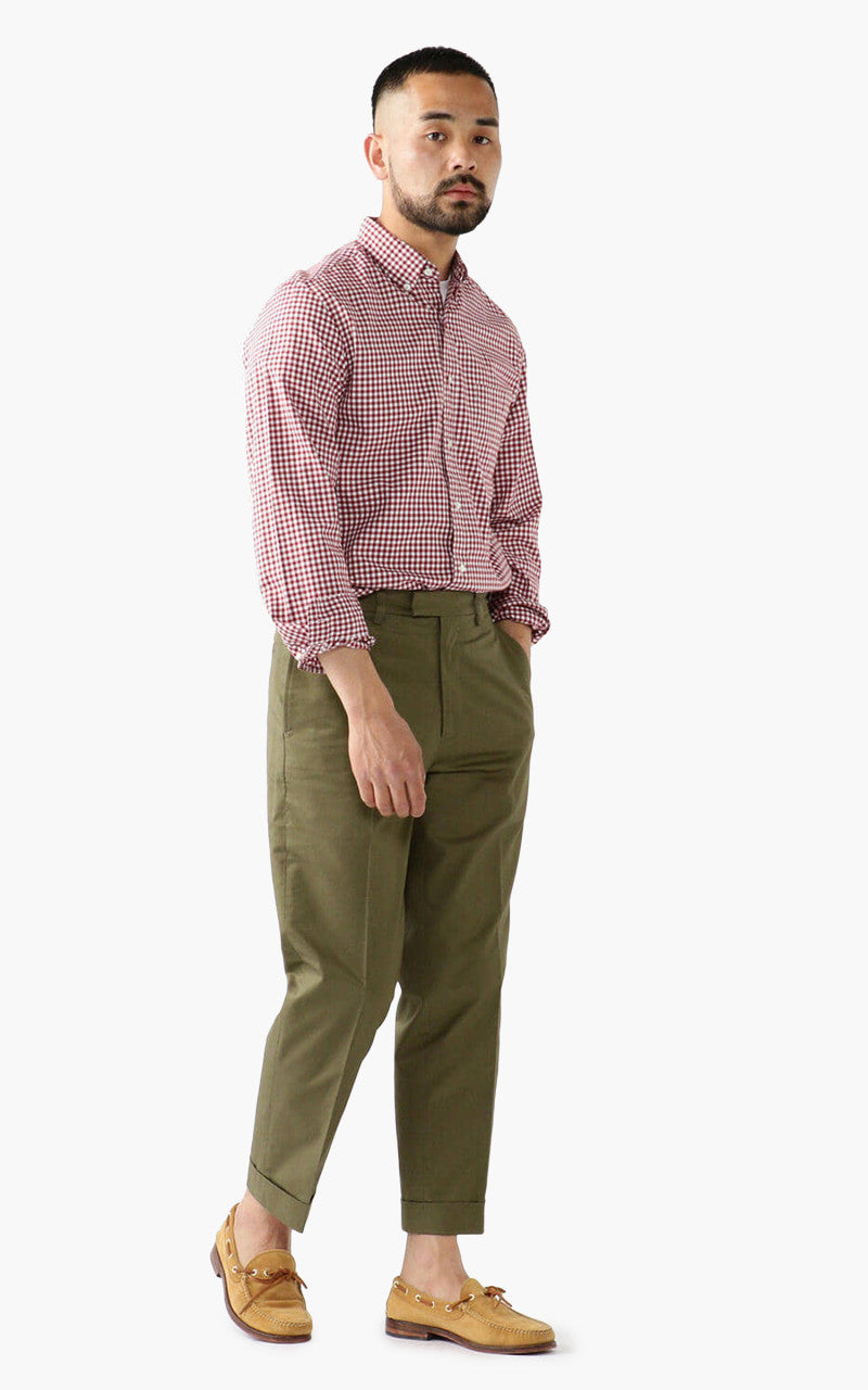 Beams Plus Cotton Twill Ivy Trouser Olive