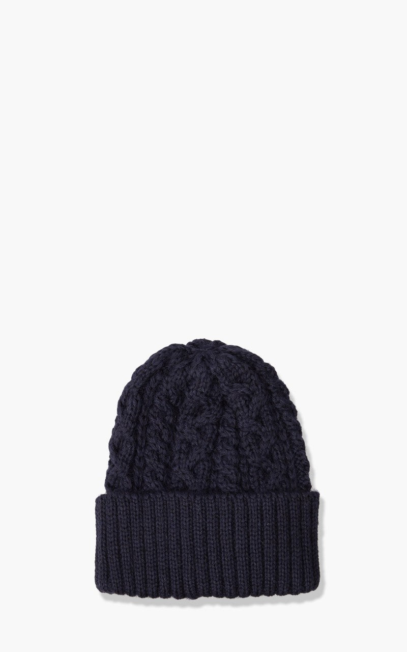 Beams Plus Cable Watch Cap Navy