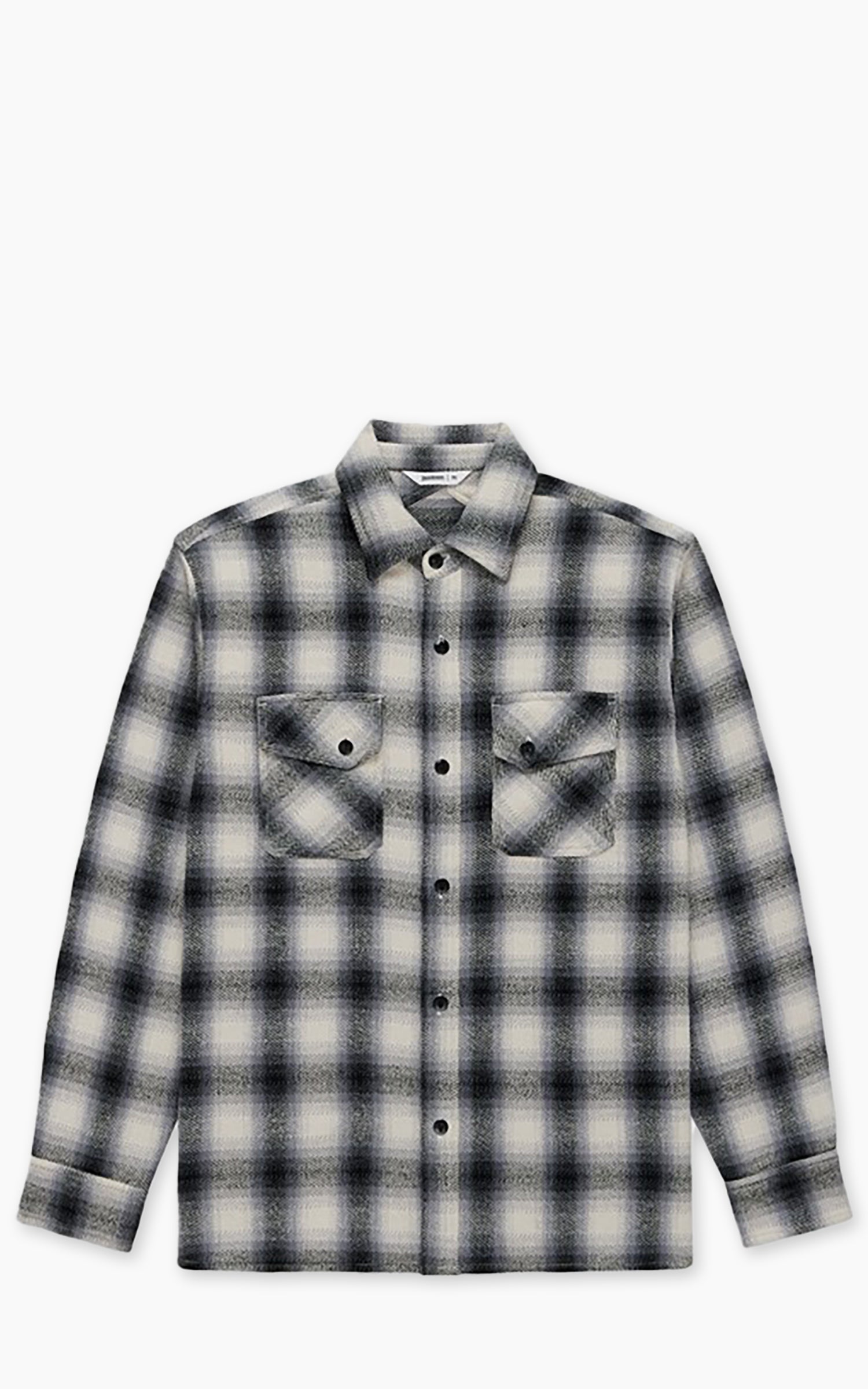 3sixteen Crosscut Flannel Plaid Cream/Black