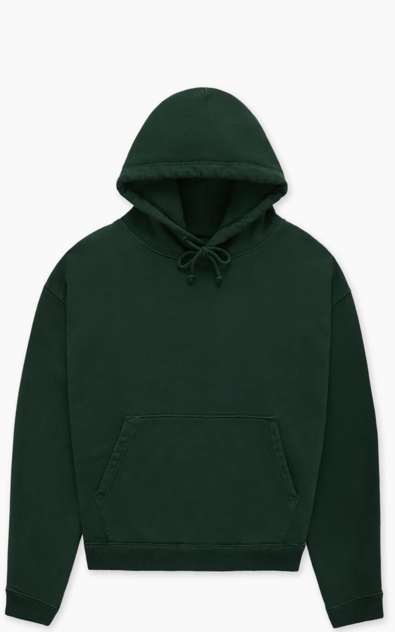 3sixteen Ultraweight French Terry Hooded Pullover Kombu Green