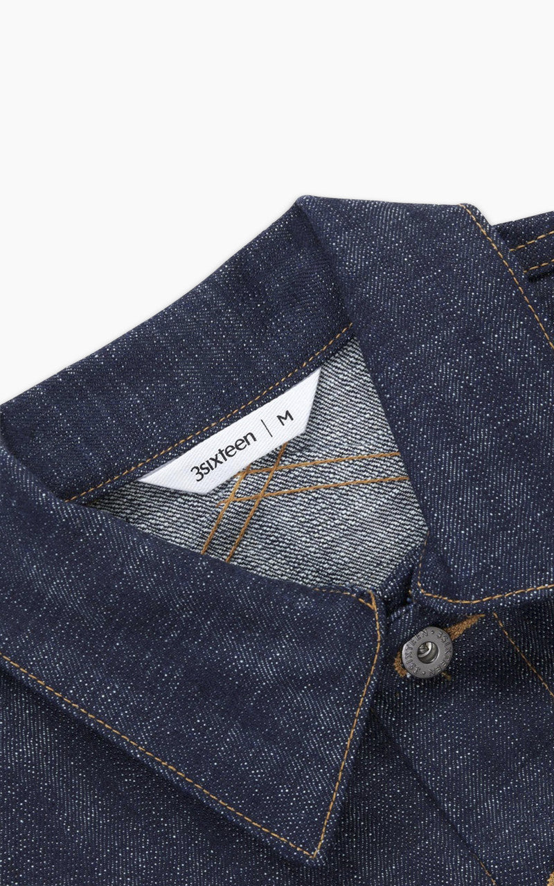 3sixteen Type 3S Denim Jacket Natural Indigo Selvedge 15.4oz