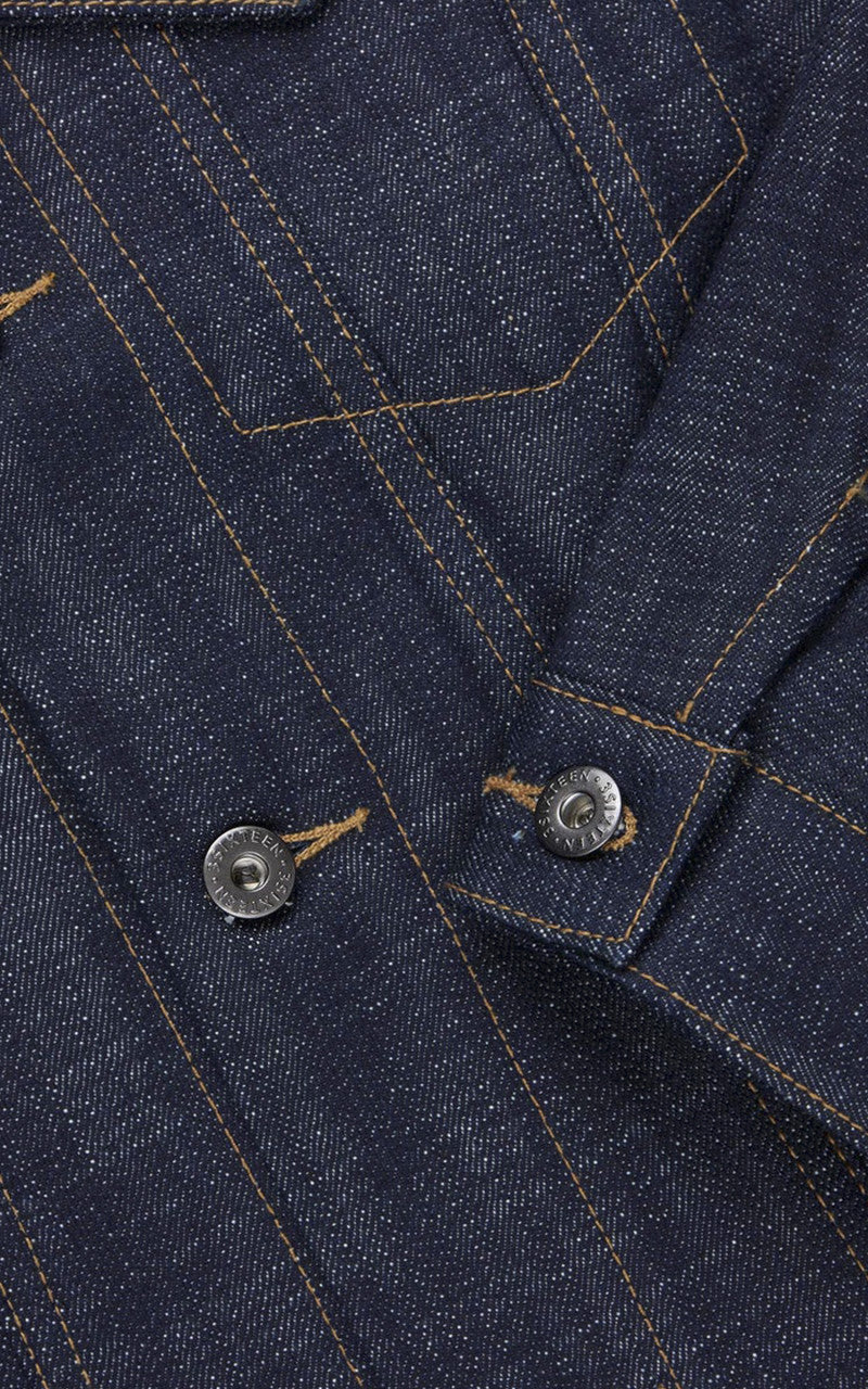 3sixteen Type 3S Denim Jacket Natural Indigo Selvedge 15.4oz