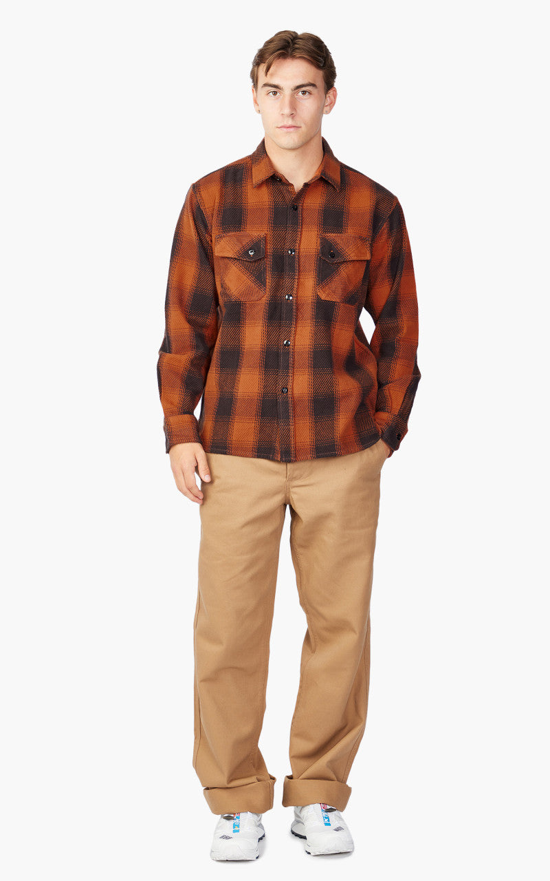 3sixteen Crosscut Flannel Rust Twill