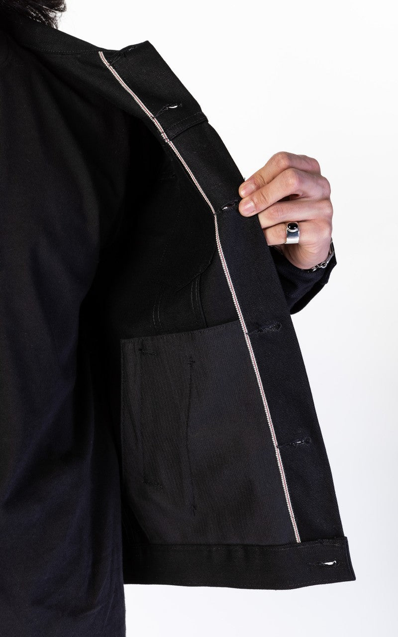 3sixteen Type 3S Denim Jacket Double Black 14.5oz