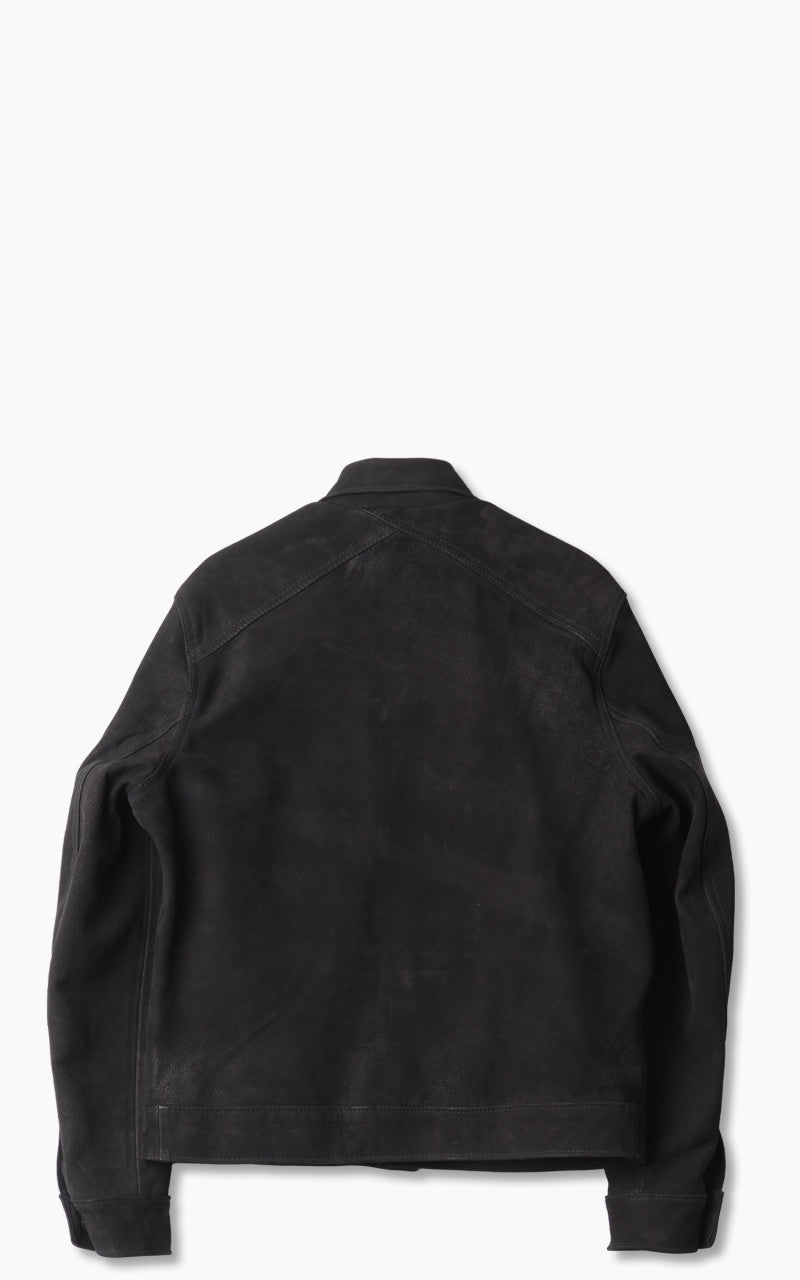 3sixteen x Schott NYC Type 3s Pebble Grain Goatskin Black