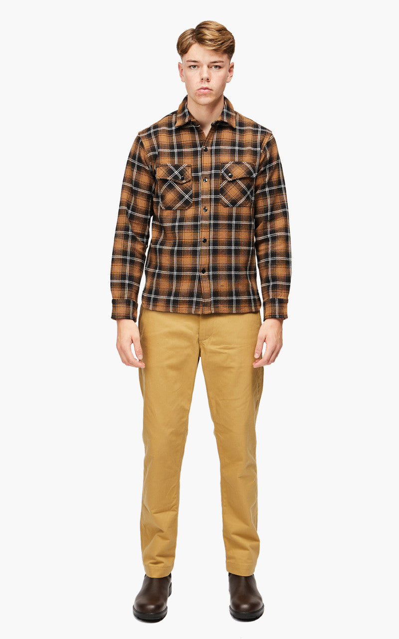 3sixteen Crosscut Flannel Shirt Sienna Plaid