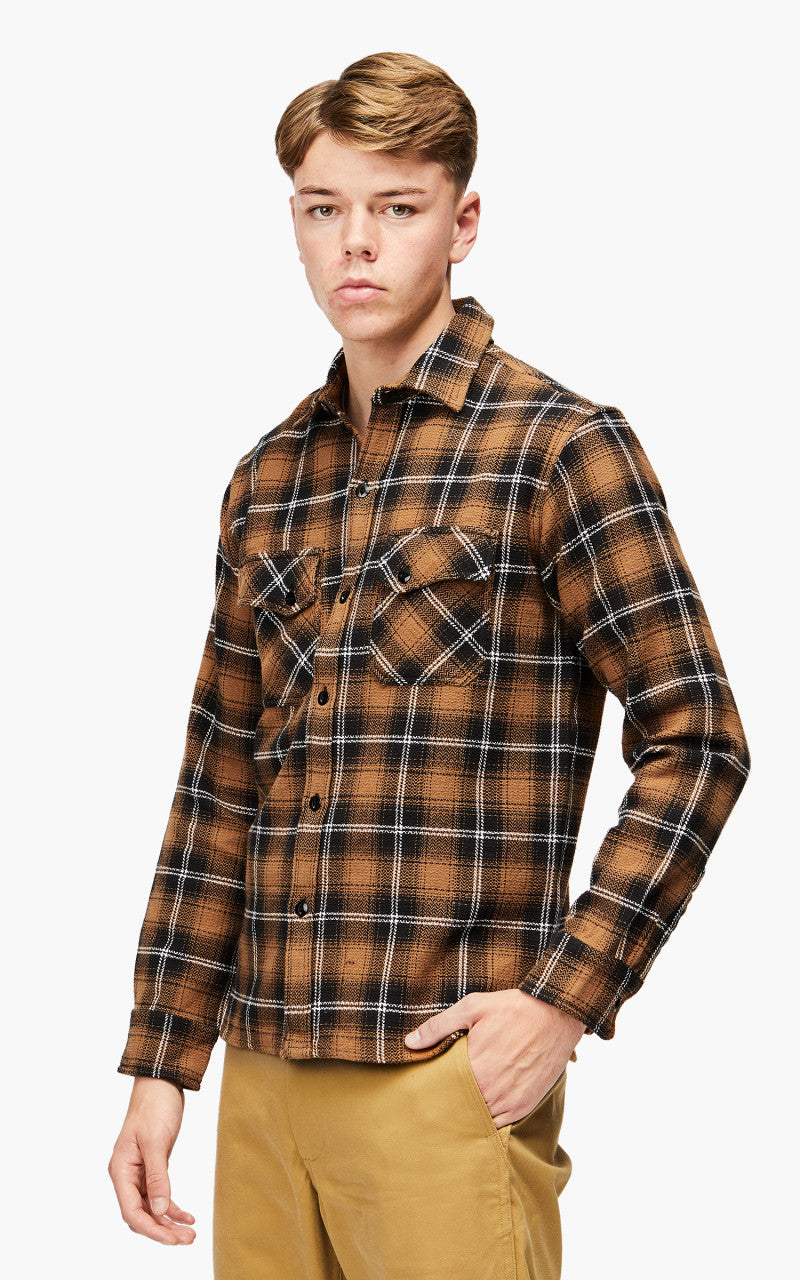 3sixteen Crosscut Flannel Shirt Sienna Plaid