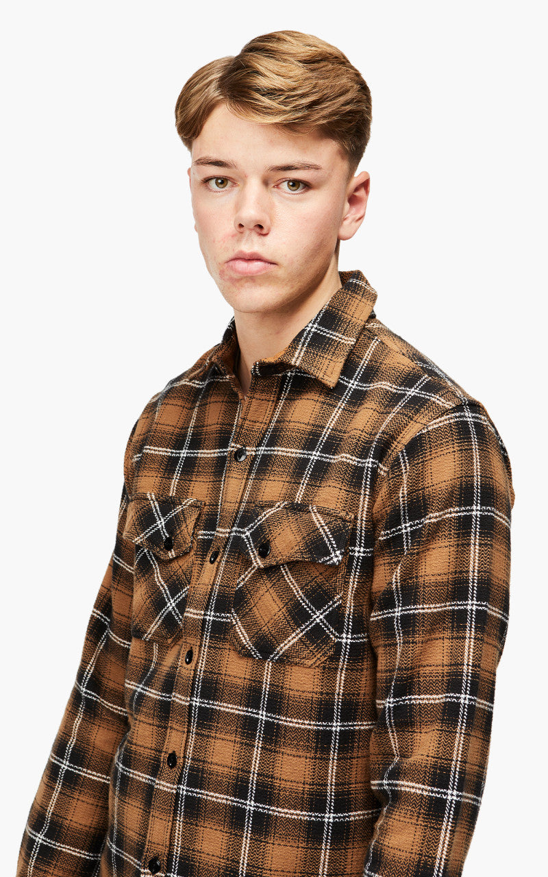 3sixteen Crosscut Flannel Shirt Sienna Plaid