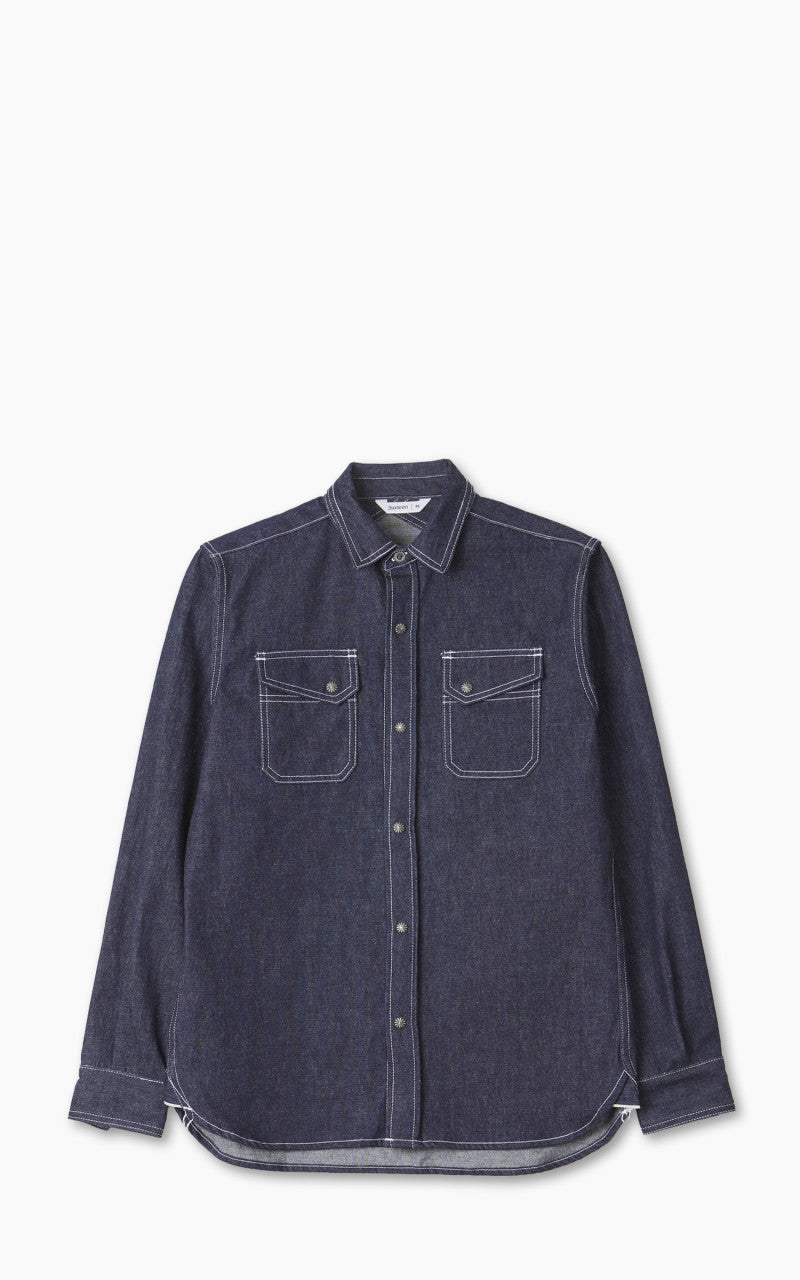 3sixteen Crosscut Western Shirt Selvedge Denim Indigo