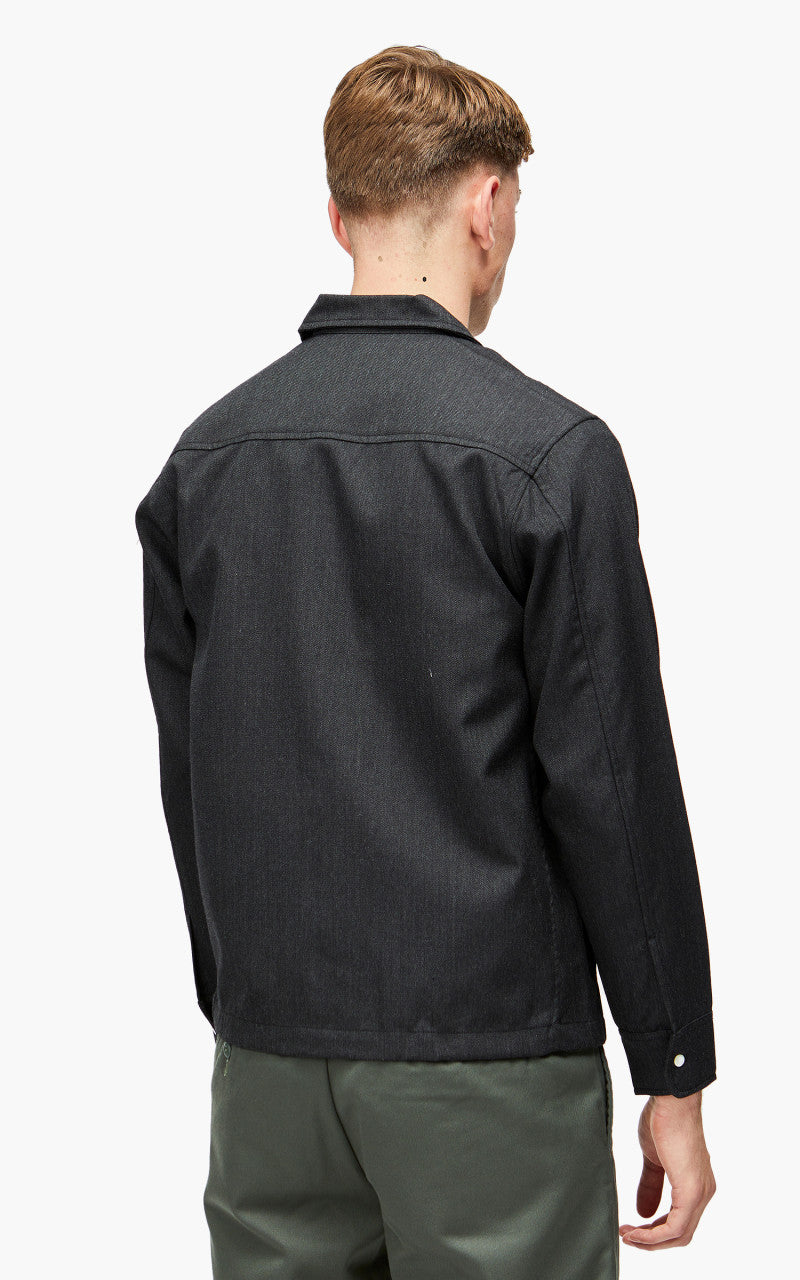 3sixteen Western Overshirt Wool Gabardine Charcoal