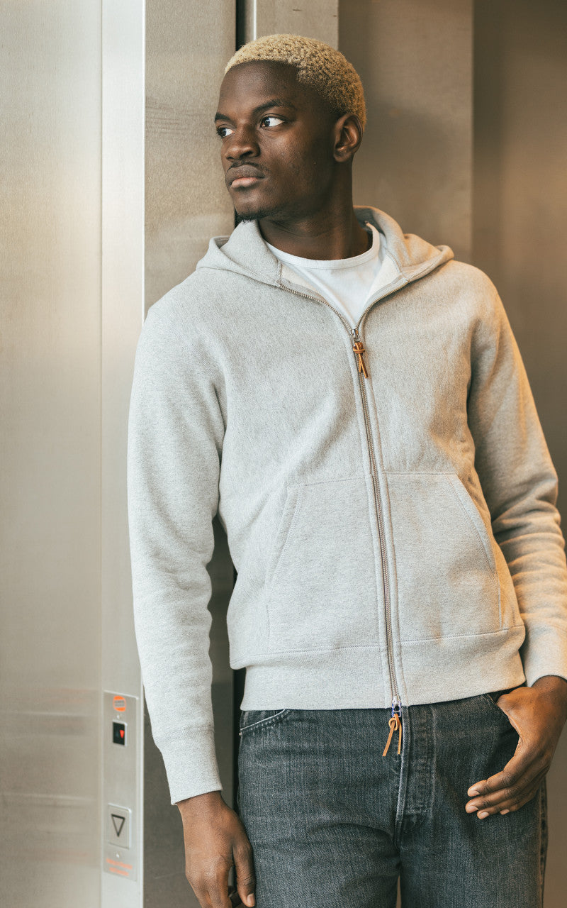 3sixteen Heavyweight Zip Hoody Grey