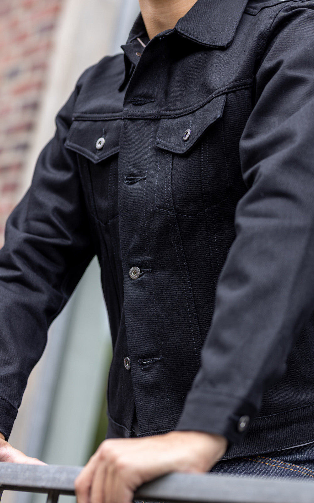 3sixteen Type 3S Denim Jacket Selvedge Double Black 14.5oz