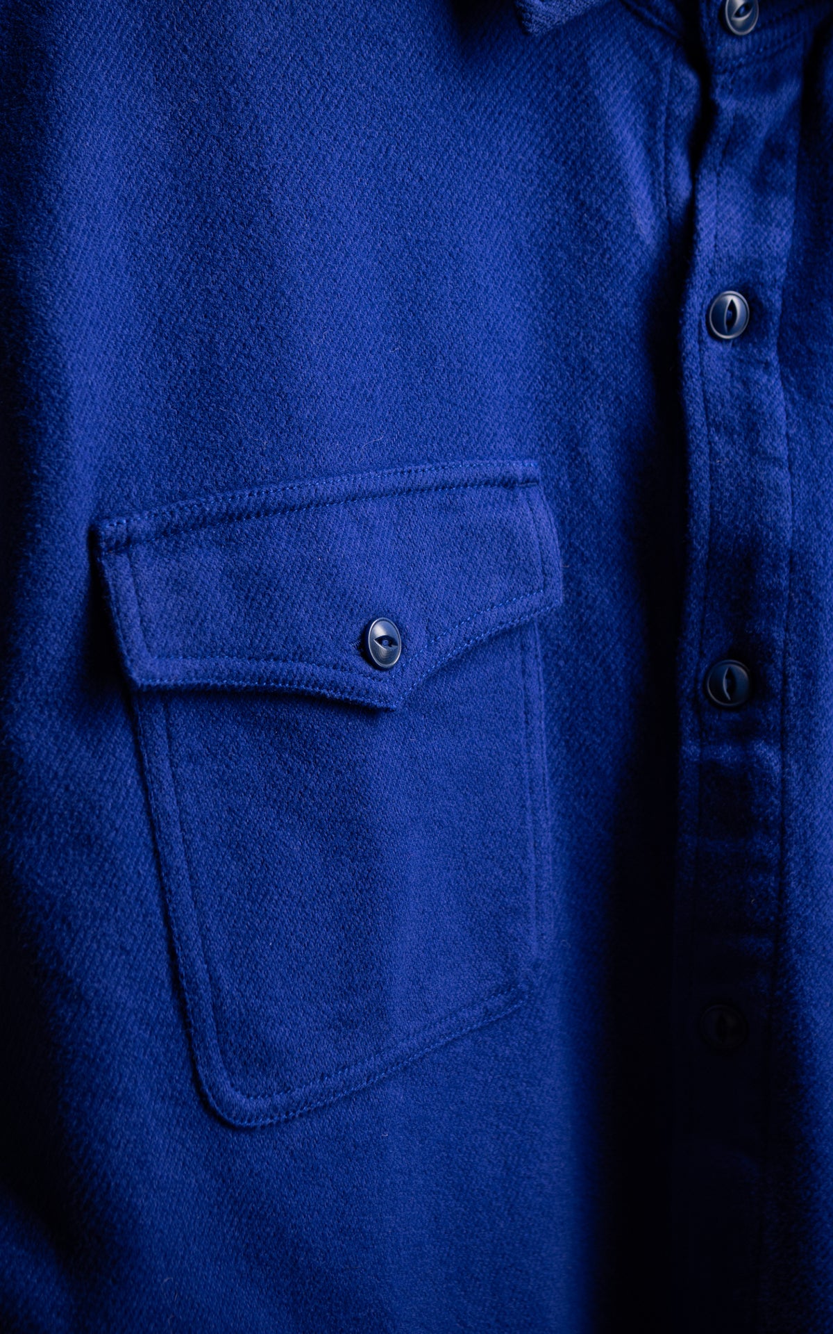 3sixteen USN Overshirt Flannel Cobalt