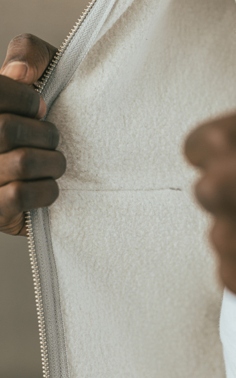 3sixteen Heavyweight Zip Hoody Grey