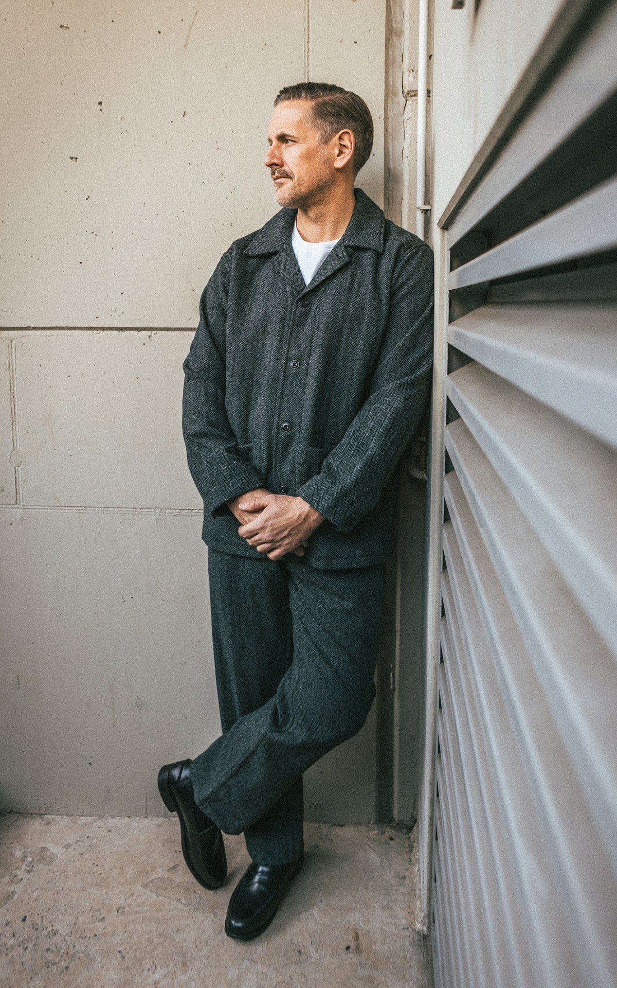 3sixteen Easy Pant Tweed Black