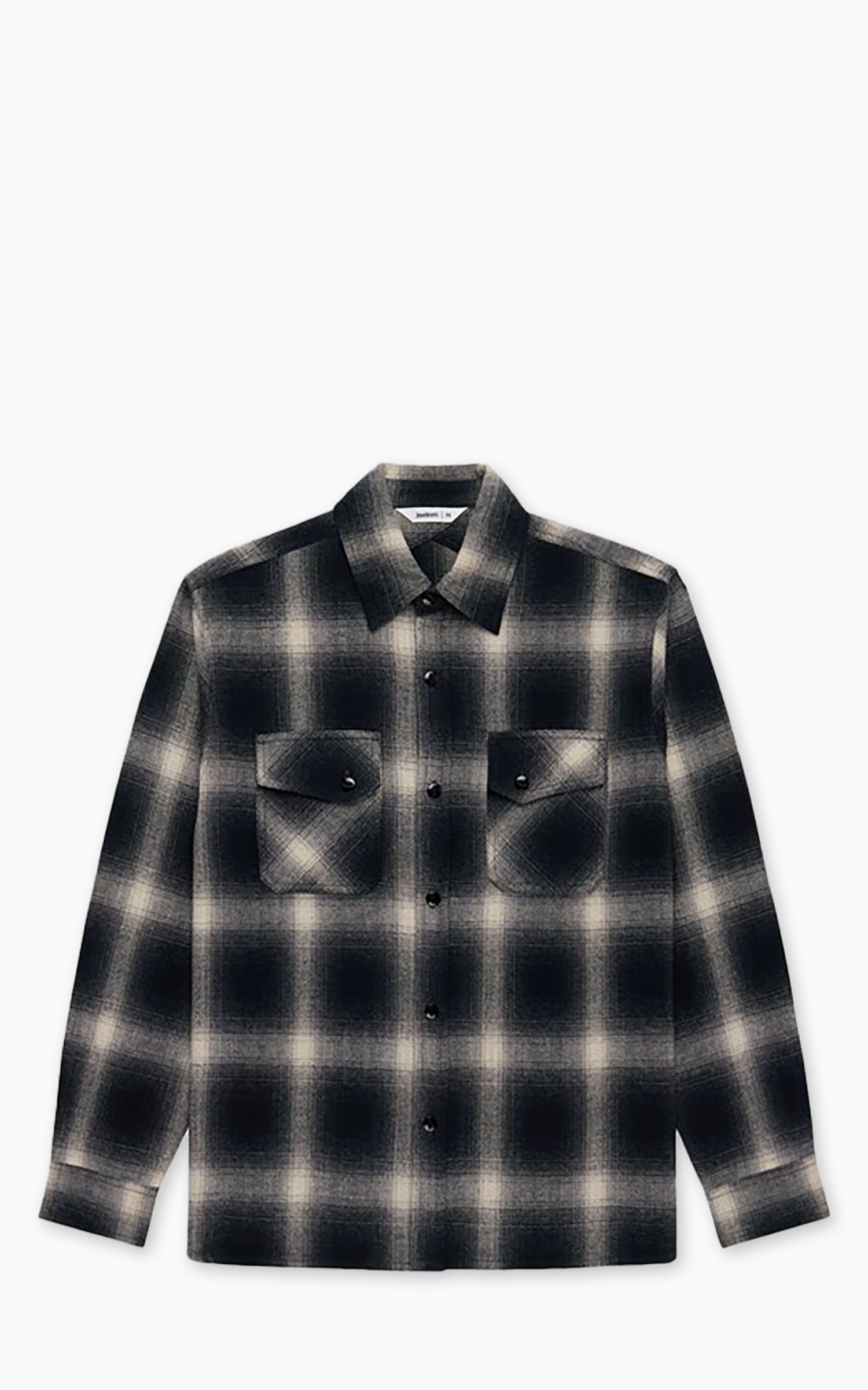 3sixteen Crosscut Flannel Black Ombre Plaid