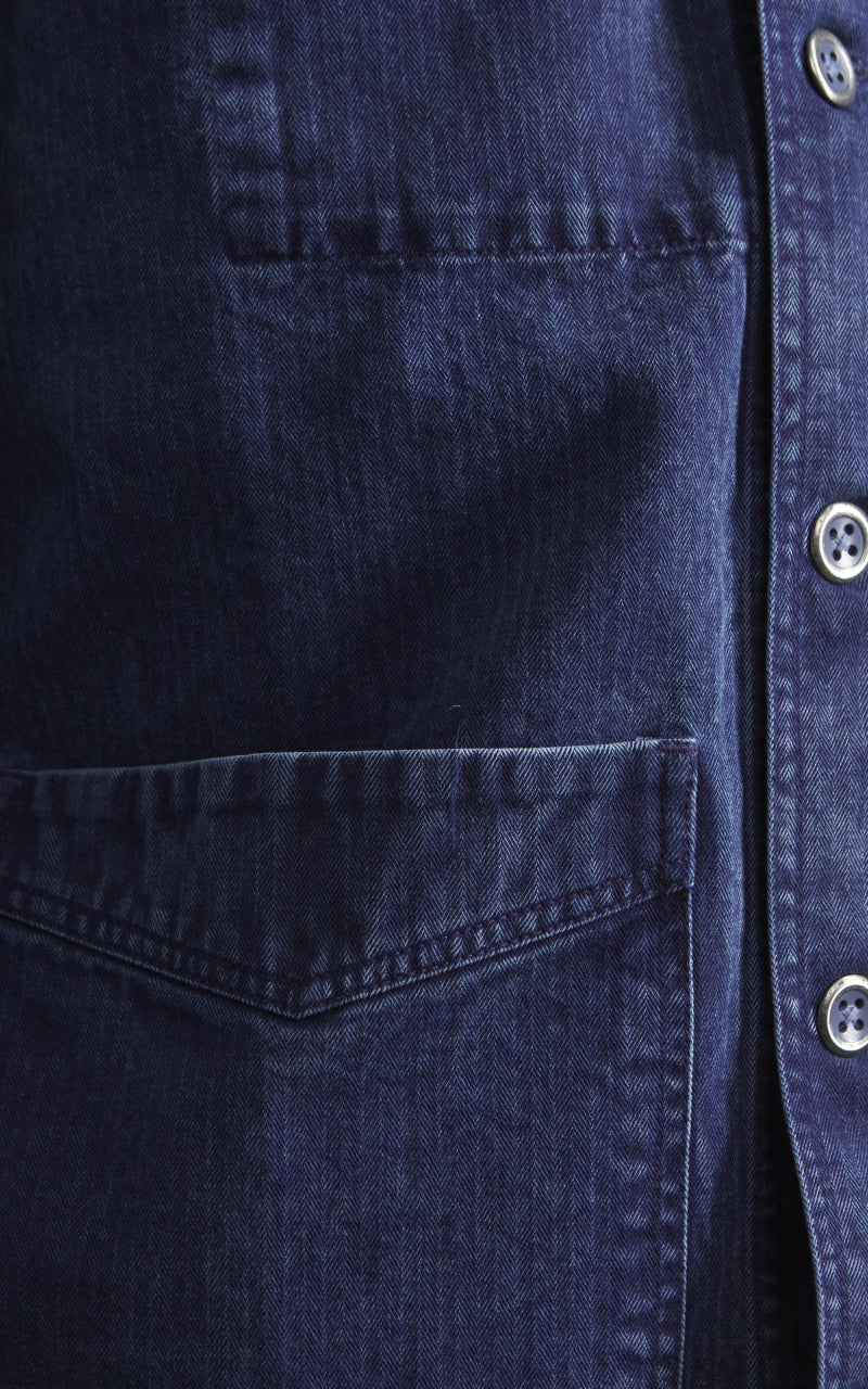 3sixteen French Work Jacket HBT Indigo