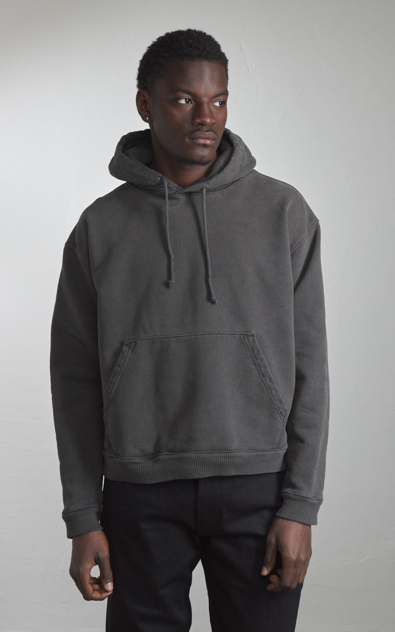 3sixteen Ultraweight French Terry Hooded Pullover Smoke
