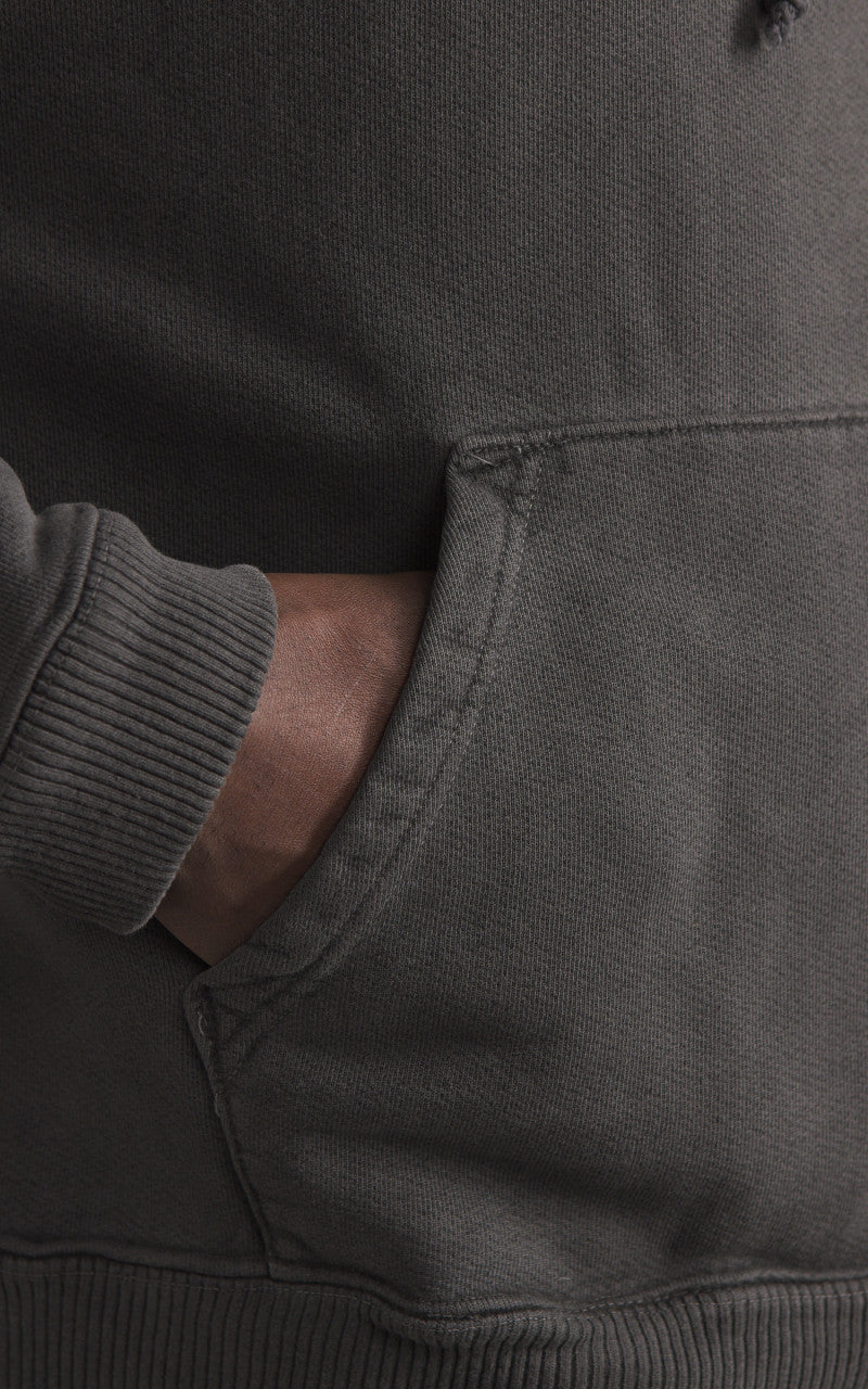 3sixteen Ultraweight French Terry Hooded Pullover Smoke