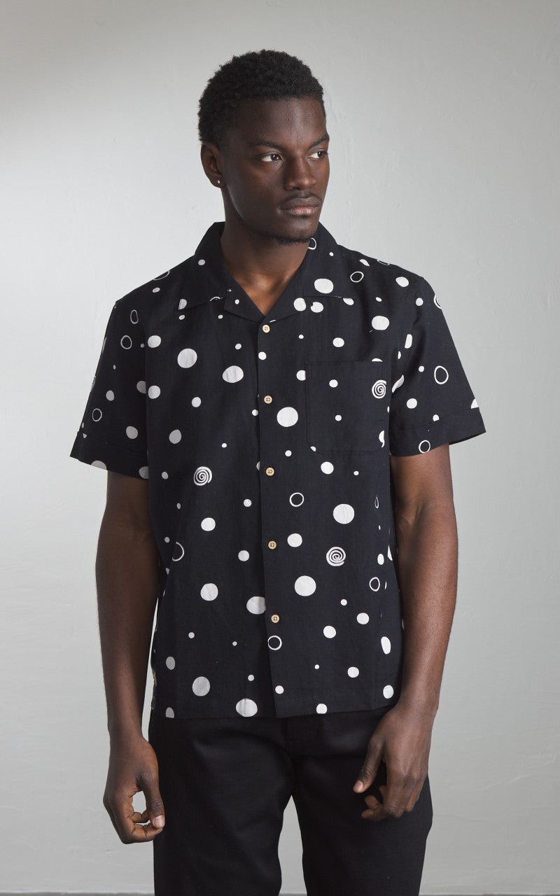 3sixteen Vacation Shirt Polka Dot Black
