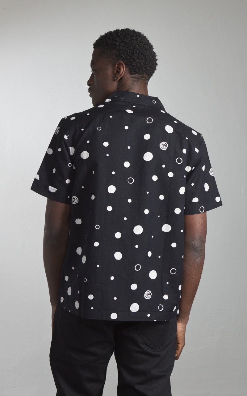 3sixteen Vacation Shirt Polka Dot Black
