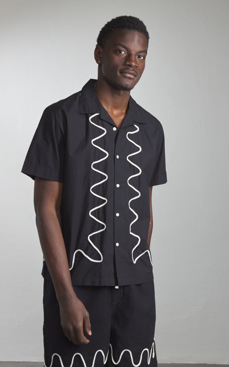3sixteen Vacation Shirt Squiggle Black