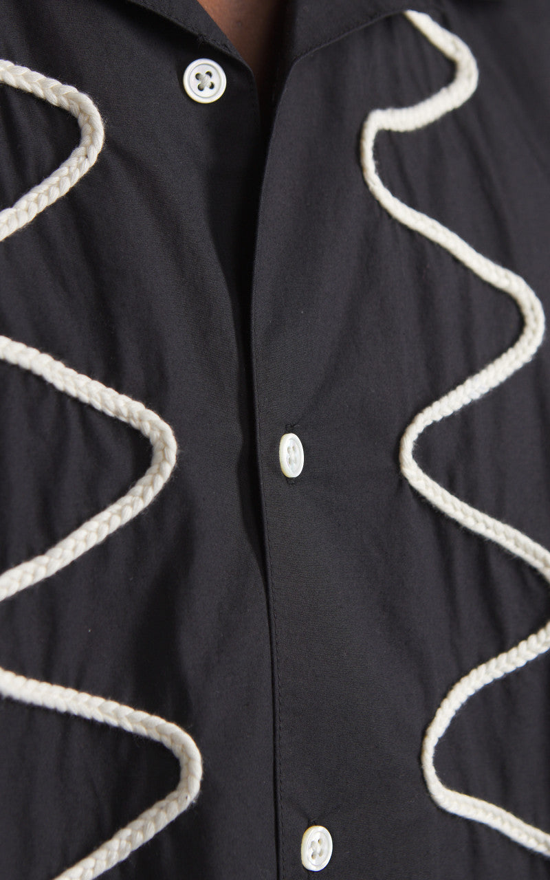 3sixteen Vacation Shirt Squiggle Black