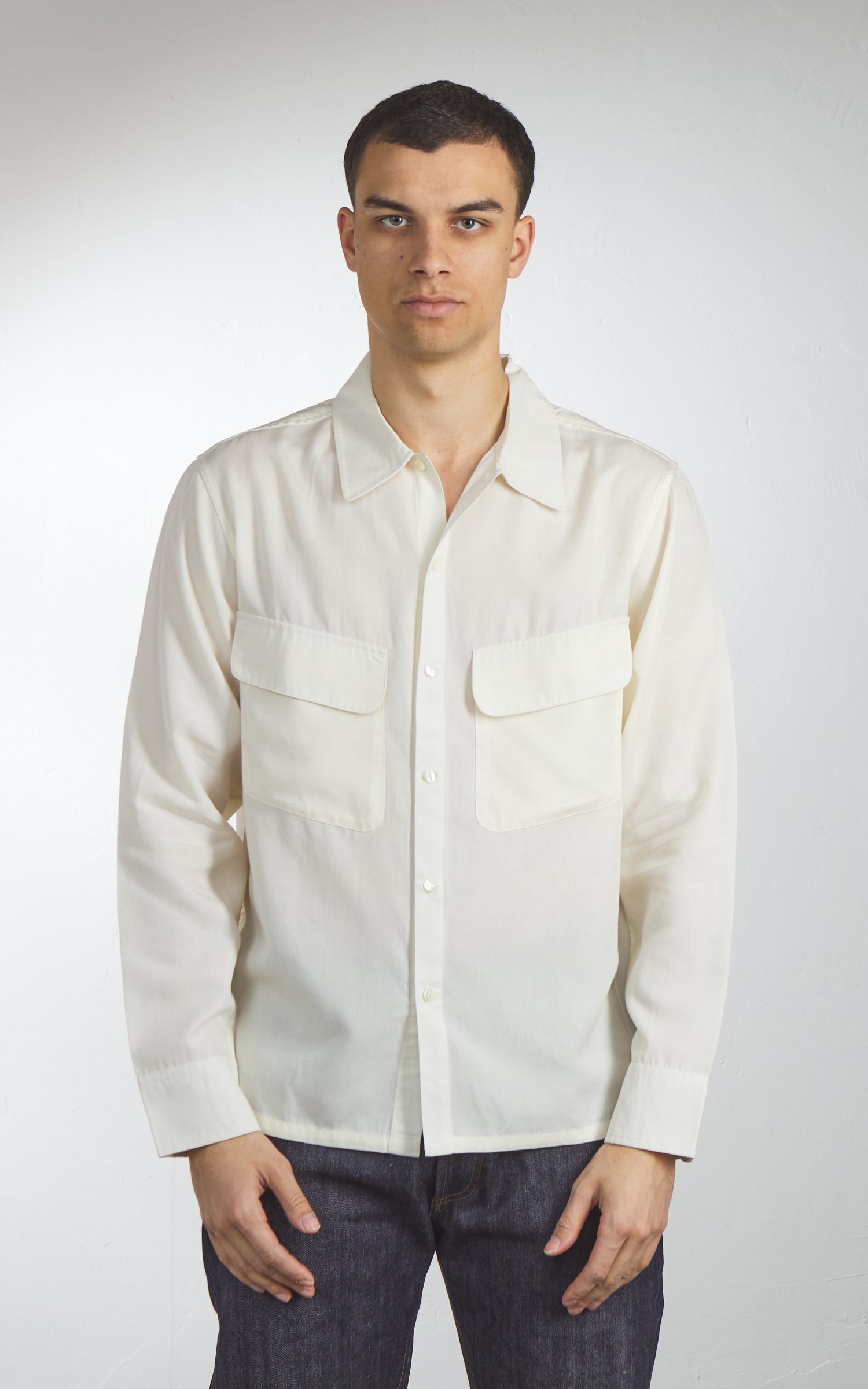 3sixteen Western Overshirt Ecru