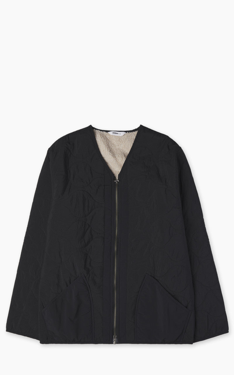 3sixteen Zip Liner Jacket Nylon Sherpa Black