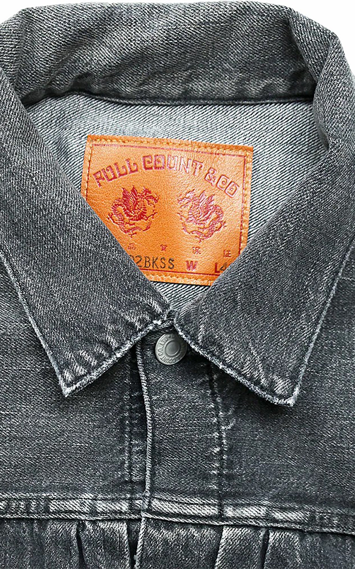 Fullcount 2102BKSSHW Type 2 Selvedge Super Smooth Denim Jacket Dartford Black