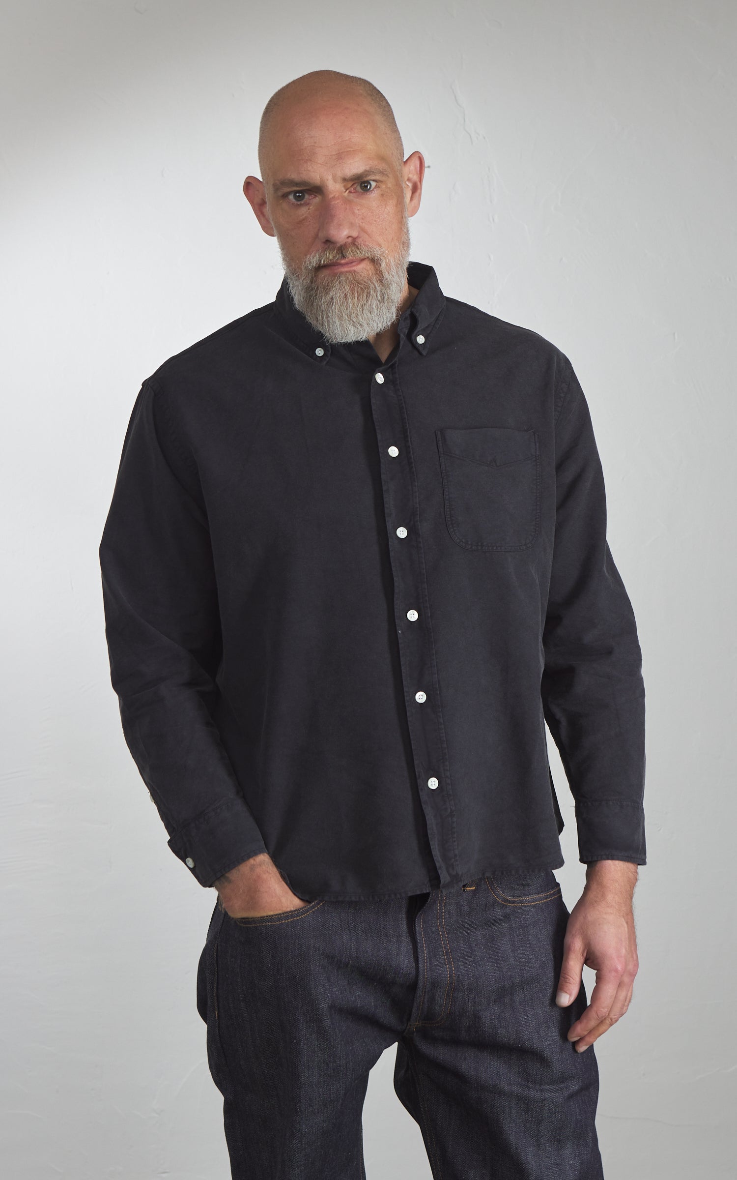 3sixteen Big Oxford Vintage Black