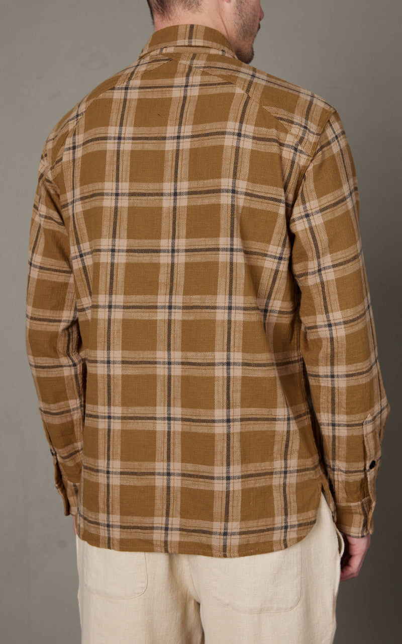3sixteen Crosscut Flannel Coyote Slub Check