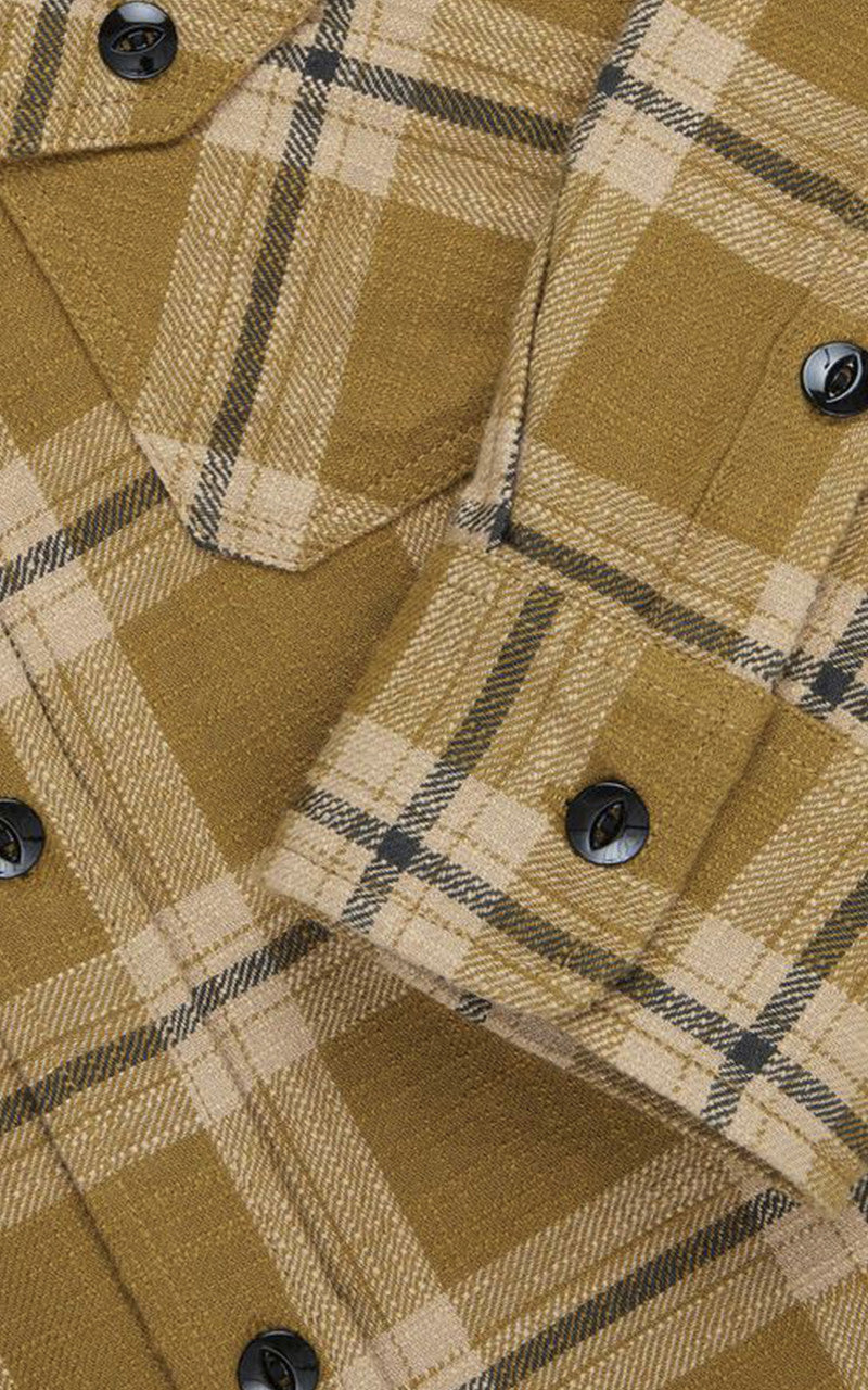 3sixteen Crosscut Flannel Coyote Slub Check