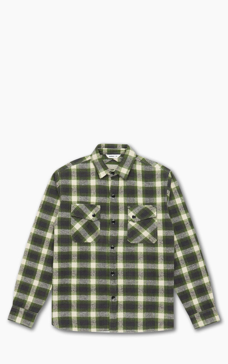 3sixteen Crosscut Flannel Emerald Shaggy Check