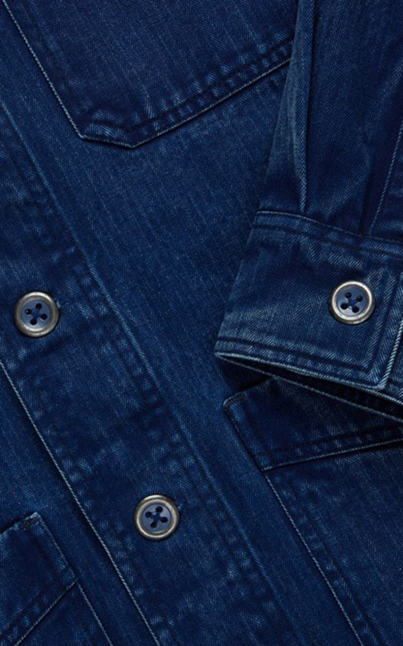 3sixteen French Work Jacket HBT Indigo