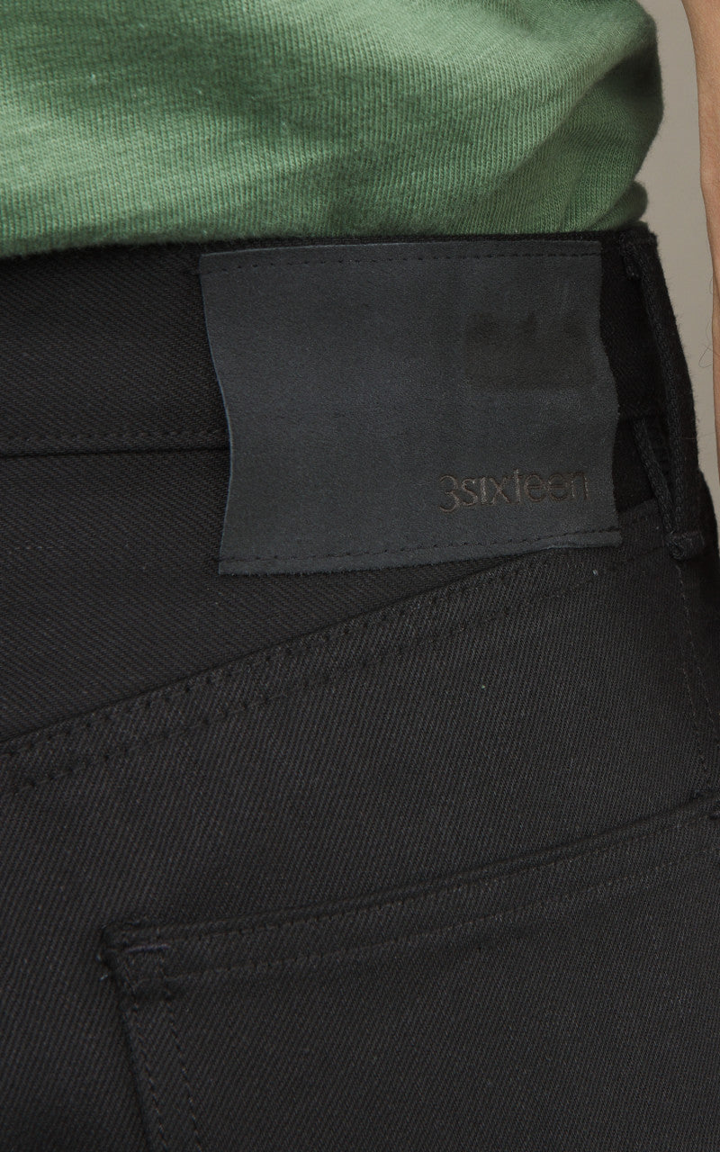 3sixteen RS-220x Relaxed Straight Selvedge Double Black 14.5oz