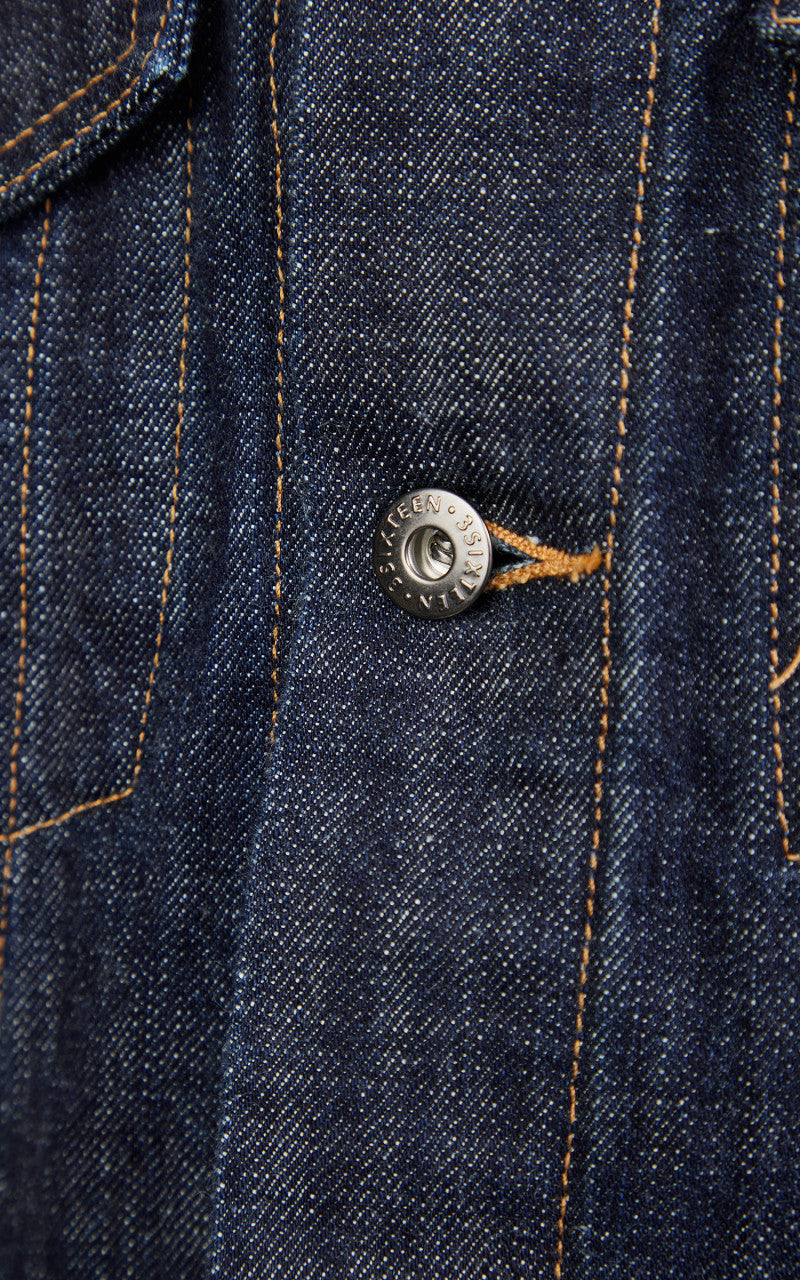 3sixteen Type 3S Denim Jacket Burkina Faso Selvedge Indigo