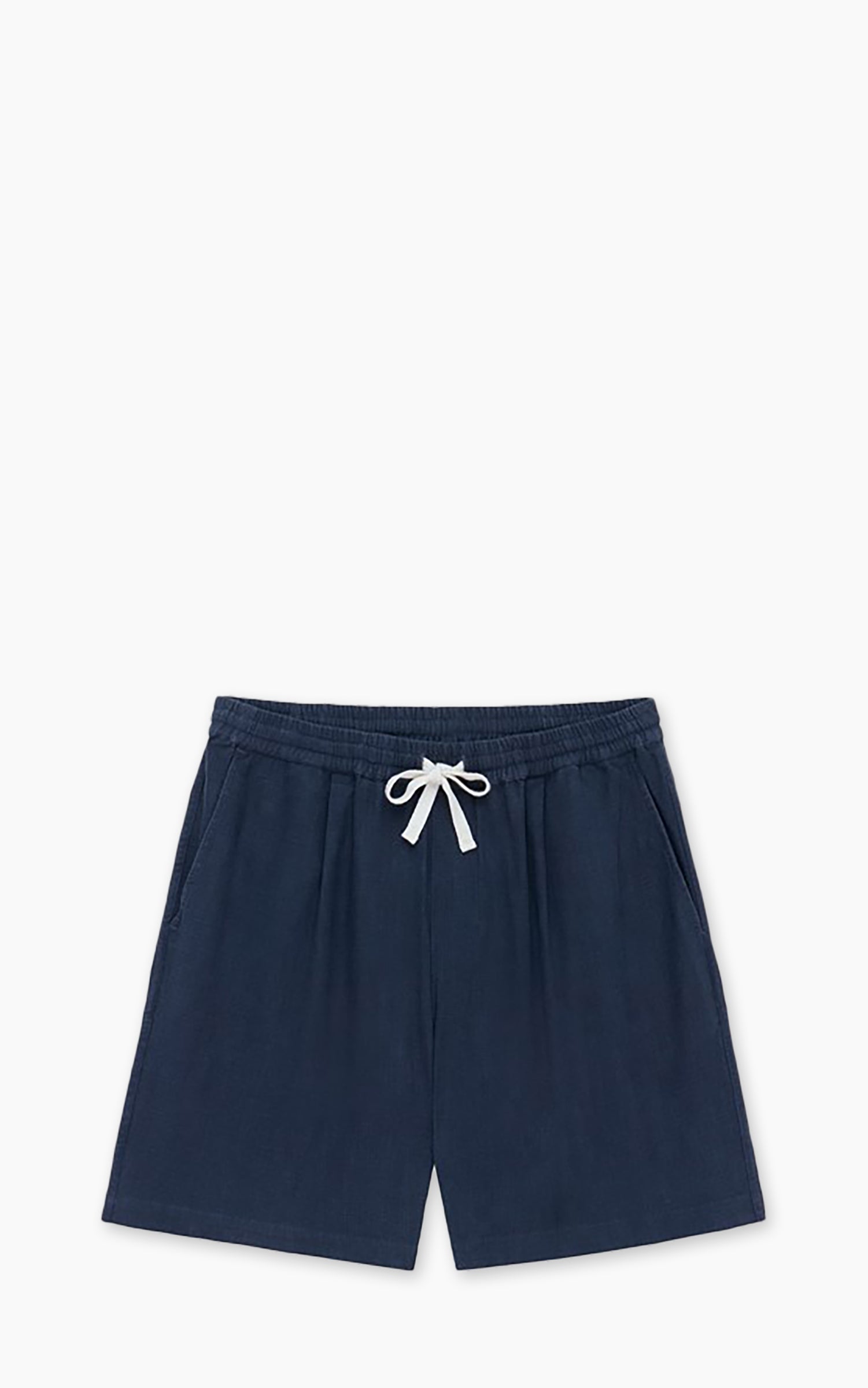 3sixteen Drawstring Short Linen Navy