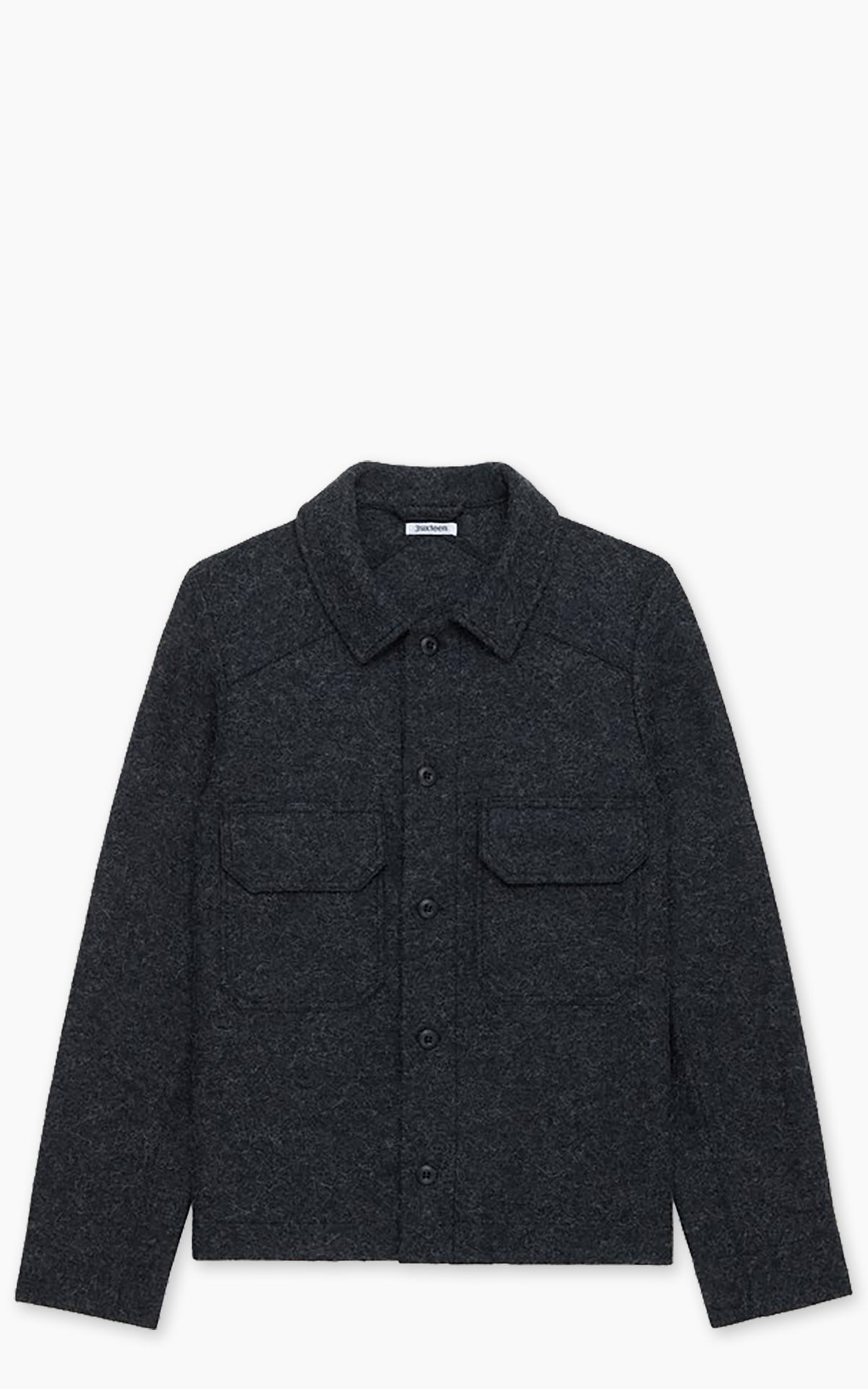 3sixteen Officer Shirt Felted Wool Charcoal
