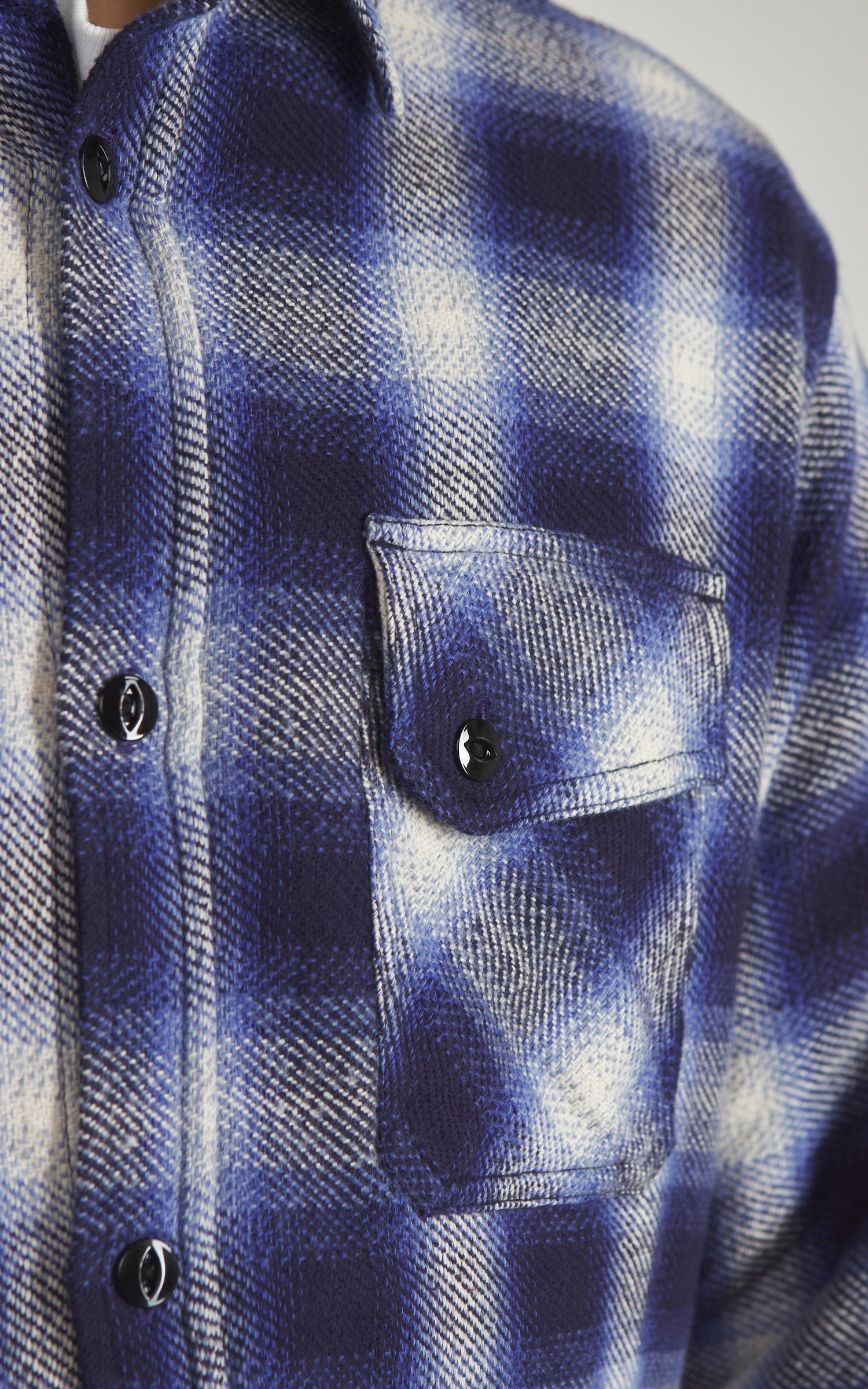 3sixteen Crosscut Flannel Plaid Royal Blue
