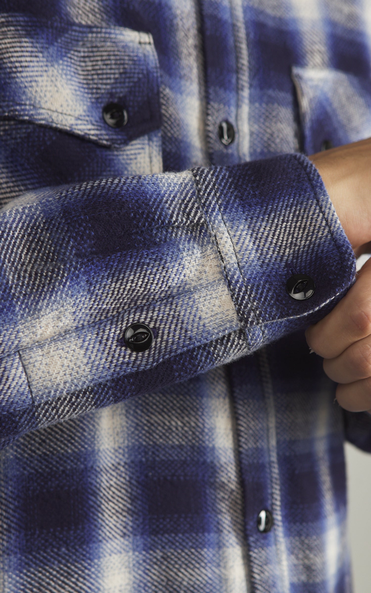3sixteen Crosscut Flannel Plaid Royal Blue
