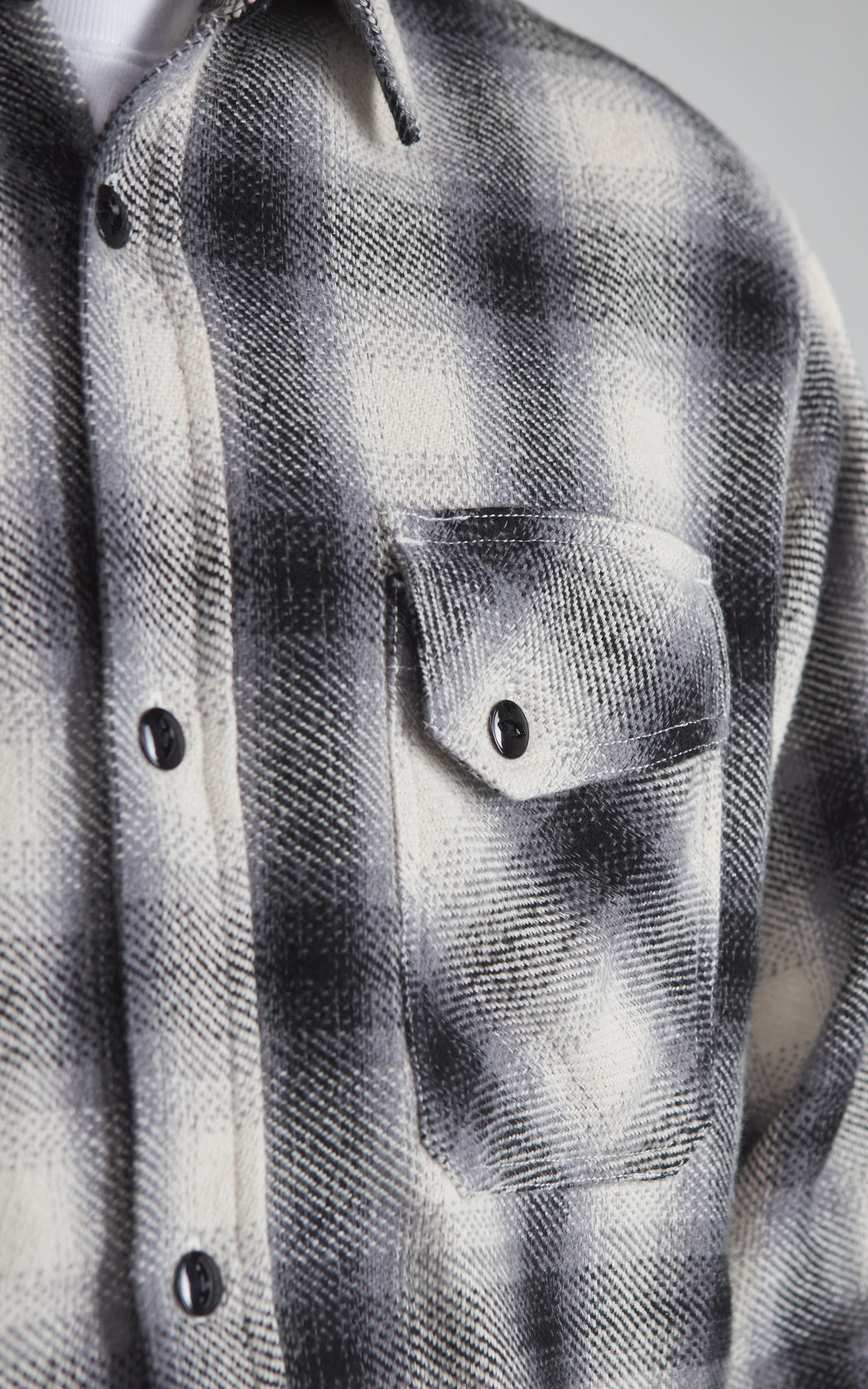 3sixteen Crosscut Flannel Plaid Cream/Black