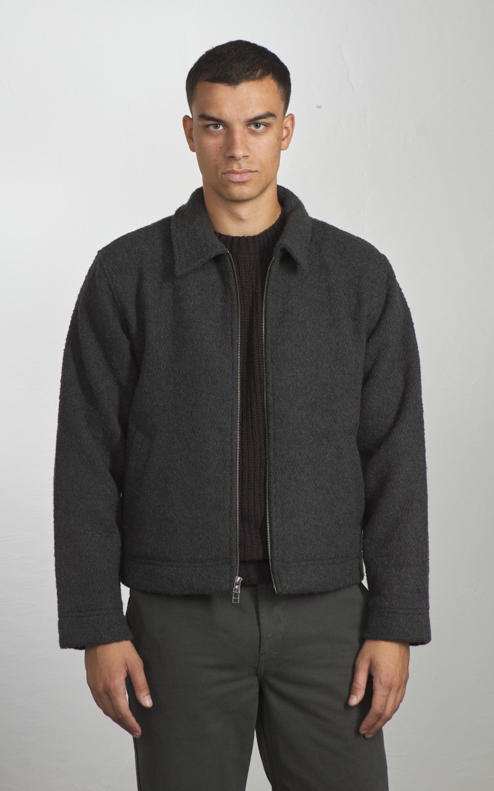 3sixteen Club Jacket Boucle Charcoal