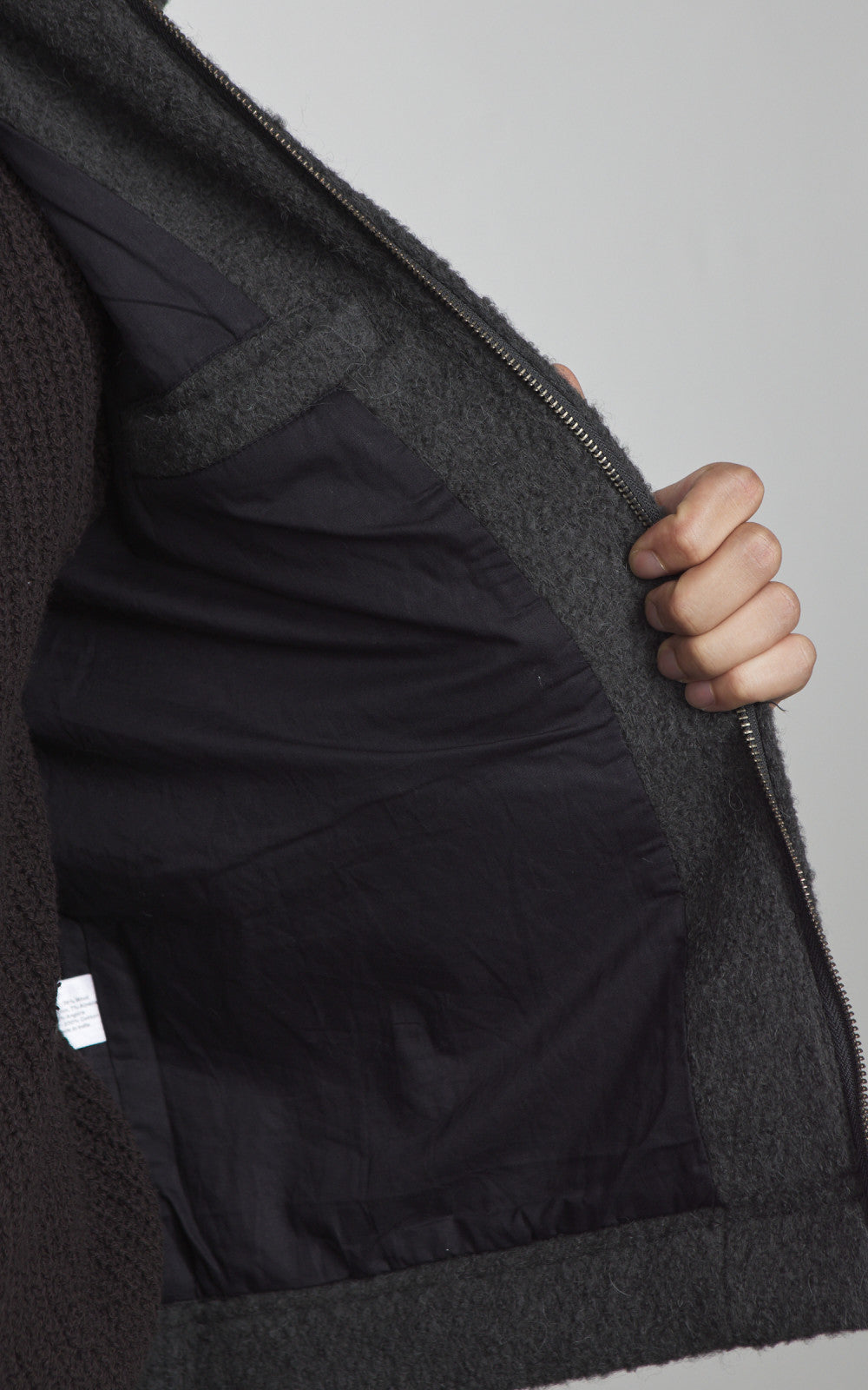 3sixteen Club Jacket Boucle Charcoal