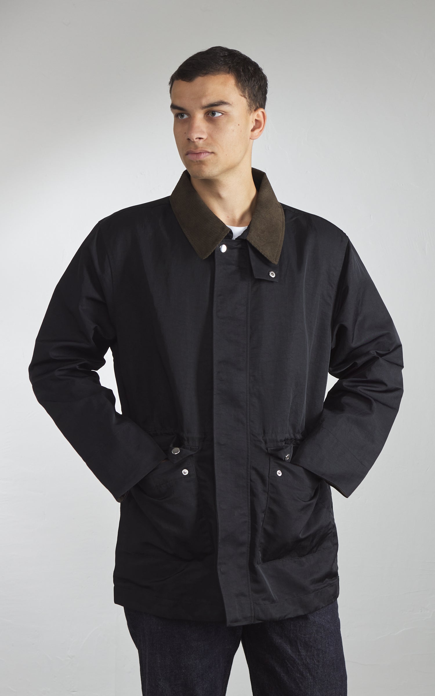 3sixteen Country Jacket Waxed Nylon Black